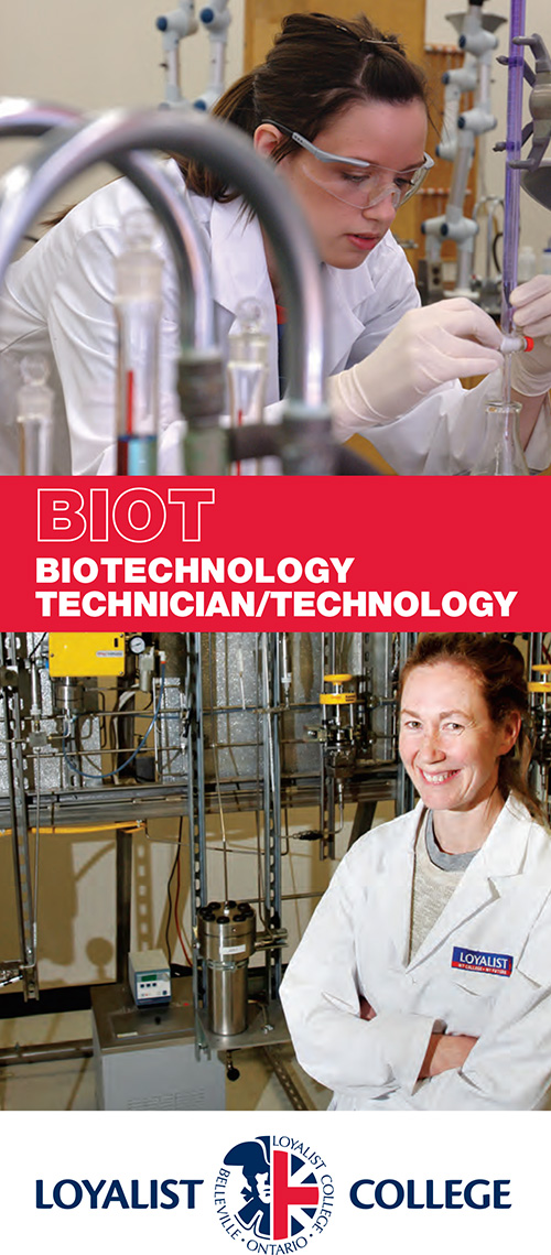 Biotechnology Technician/Technology brochure, 2014