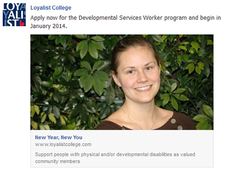 Facebook: January Start Campaign, October 31, 2013 – January 4, 2014 (DSWP)
