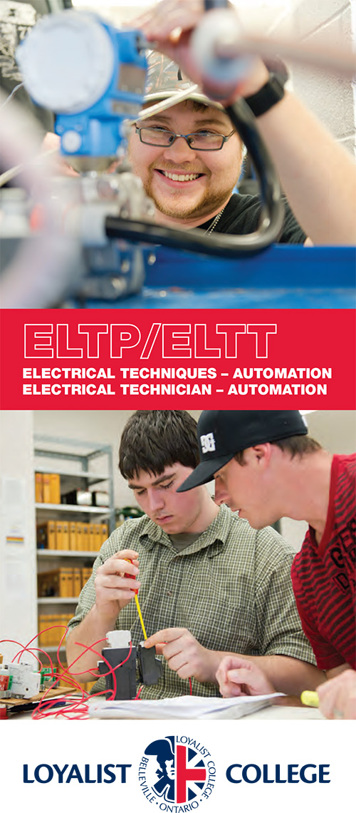 Electrical Techniques/Electrical Technician – Automation brochure, 2014