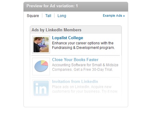 LinkedIn: Post-Grad Campaign, December 20, 2013 – January 31, 2014 (FDPG)