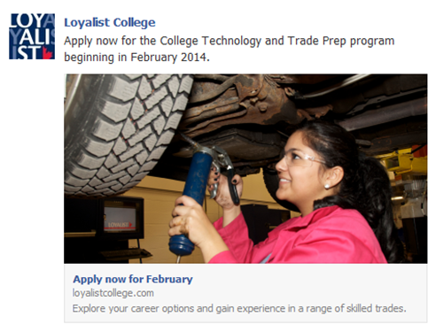 Facebook: January Start Campaign, October 31, 2013 – January 4, 2014 (PRET 2 of 2)