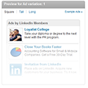 LinkedIn: Post-Grad Campaign, December 20, 2013 – January 31, 2014 (PURE)