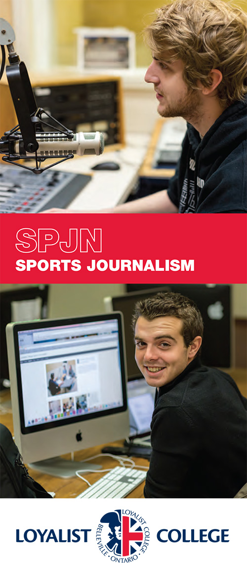Sports Journalism brochure, 2014