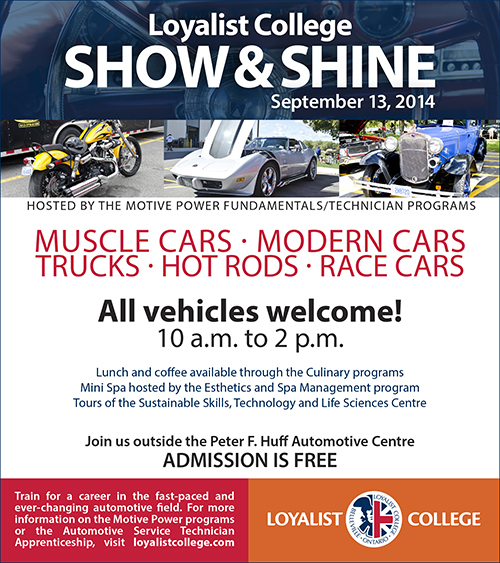 Show and Shine ad – Old Autos National newspaper, Aug 4 and Sept 1, 2014