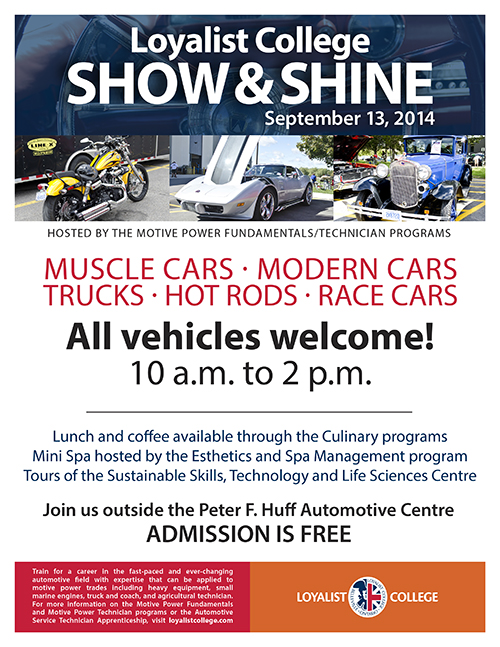 Show and Shine Poster, September 2014