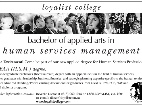 Bachelor of Applied Arts in Human Services Management ADCO 2003