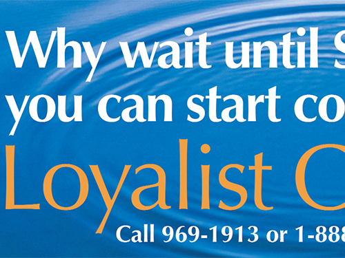 Bus Sign Ad “Why Wait” December 2003