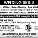 LTDC Welding Skills – Community Press – February 2005