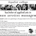 Human Services Management Applied Degree CP/LC Ad April 2003