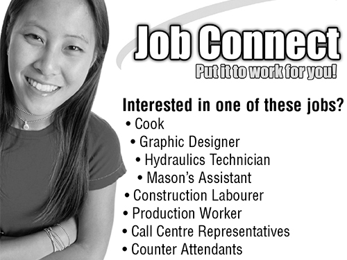 Job Connect – Youth Picton and Napanee Ad November 2003