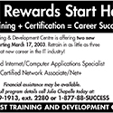 Loyalist Training and Development Center (LTDC) Programs – Two New January 2003