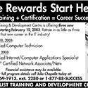 Loyalist Training and Development Center (LTDC) Programs – Three New January 2003