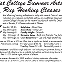 Summer Arts Rug Hooking Ad – November 2004