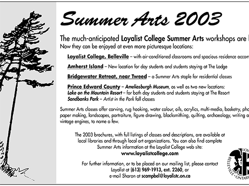 Loyalist Summer Arts 2003