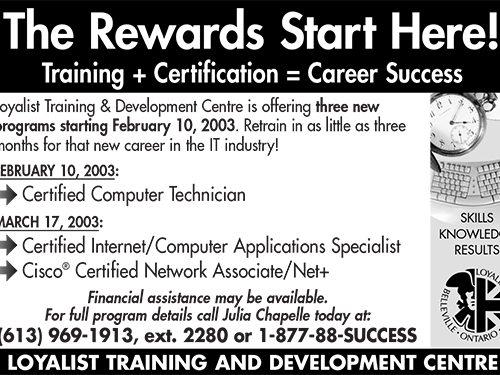 LTDC The Rewards Start Here – 3 new programs – January 2003