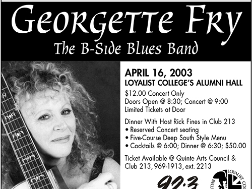 Royal Blue Dinner and Concert Series April 2003
