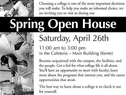 Spring Open House Brighton Ad April 2003