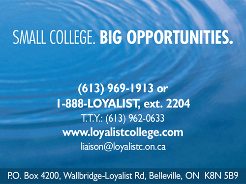 Loyalist College Watershed Ad October 2003