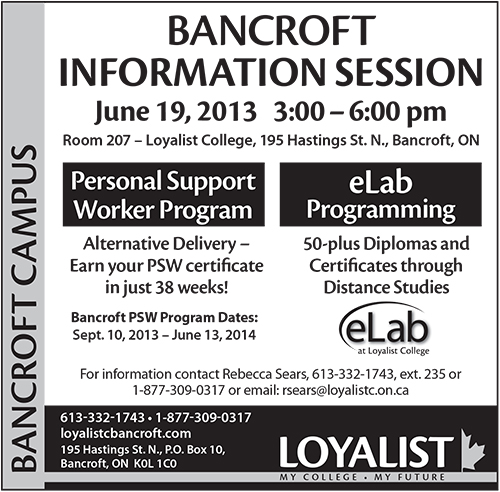PSW and eLab Information Session – Bancroft – May 2013