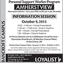 Bancroft PSW Ad – Amherstview – August 2013