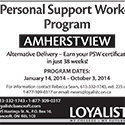 Bancroft PSW Ad – Amherstview – August 2013