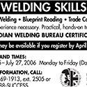 Welding Skills – Picton & Napanee – 2006