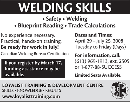 Welding Skills – Intelligencer – February 2008