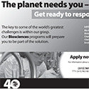 September Start Programs Ad – Biosciences – April 2008