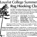Summer Arts Rug Hooking – December 2005