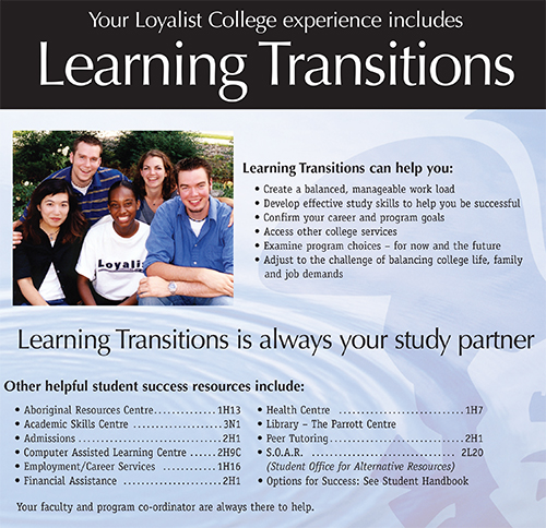 Learning Transitions OnYourOwn colour – February 2005