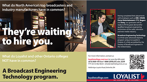 BRET Ad – Toronto Sun – April 2011